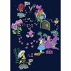 Boy's Alice in Wonderland Map Of Cheshire Cat Paw Prints T-Shirt - 2 of 4