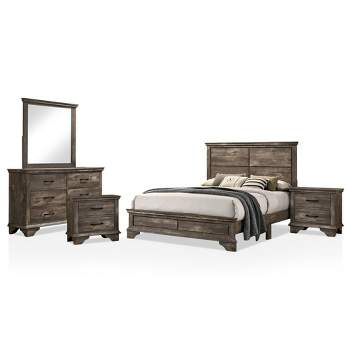 5pc Jacobia Rustic Bedroom Set Gray - HOMES: Inside + Out