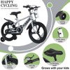 KWPZQEB Kids Bike for Ages 3-9 Years Old Boys Girls, 18 Inch High Carbon Steel Frame Kid's Bikes with Training Wheels, Multiple Colors - 3 of 4