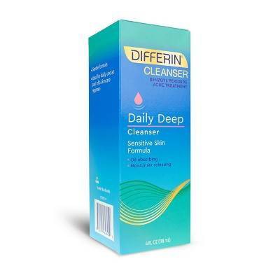 Differin Daily Deep Cleanser with Benzoyl Peroxide - 4oz