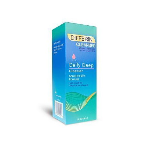 Differin Daily Deep Cleanser With Benzoyl Peroxide 4oz Target