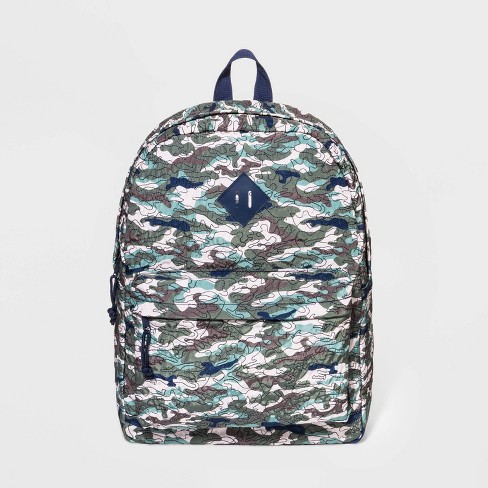 Boys Quilted Camo Backpack Cat Jack Green Target - how to get the cat backpack roblox
