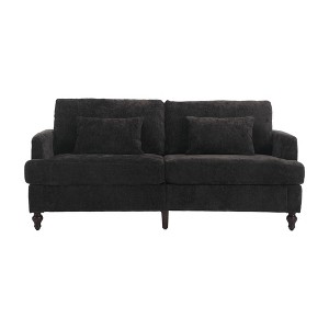 TiramisuBest Mid Century Modern chenille Fabric Loveseat sofa, Modular Sectional Sofa with Storage, Sideboard Buffet Style Design for Living - 1 of 4