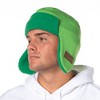 South Park Kyle Broflovski Cosplay Adult Knit Trapper Hat With Fleece Lining OSFM Green - 4 of 4