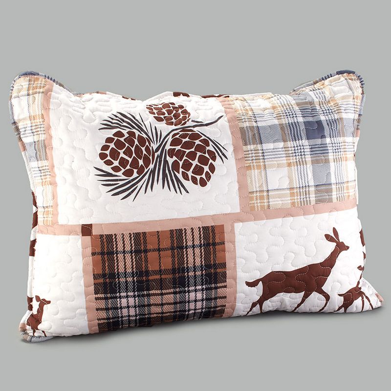 The Lakeside Collection Lodge Plaid Quilted Bedding, 1 of 5