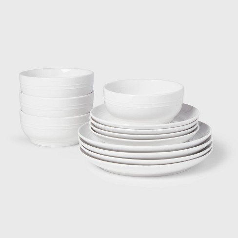 White dinnerware clearance sets