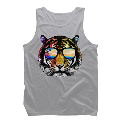 Men's Design By Humans Summer Tiger By clingcling Tank Top