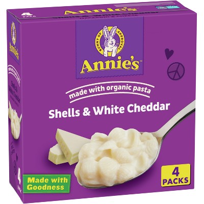 Annie's Shells & White Cheddar Macaroni & Cheese - 24oz/4pk