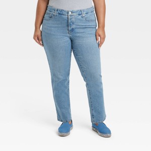 Women's Mid-Rise 80's Slim Fit Jeans - Universal Thread™ - 1 of 3