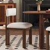 Sapphtopaz Modern Dining Chairs Set of 2 Upholstered Kitchen Chair with Curved Back & Metal Legs Armless Accent Chairs for Living Room, Kitchen - 2 of 4