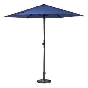 Yescom 7.5ft Outdoor Patio Umbrella with Base Included Heavy Duty Weighted Stand Holder with Scale Tilt Sunshade Garden Parasol for Yard Market Pool - 1 of 4