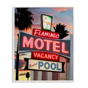 Stupell Industries Tropical Flamingo Motel, 20" x 16" - 1 of 4