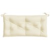 vidaXL Garden Bench Cushion Cream White 43.3"x19.7"x2.8" Oxford Fabric - 4 of 4