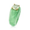 Ross-Simons Carved Jade and 3.00 Carat Prasiolite Ring With 14kt Yellow Gold - 3 of 4