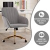 Adjustable Office Chair, Home Bedroom, Ergonomic Swivel Chair, Backrest Seat - 3 of 4