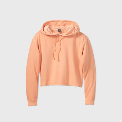 fleece cropped hoodie