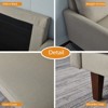 Linen Sofa Modern Couch Comfy Loveseat with Wooden Legs for Living Room, Bedroom, Office - 3 of 4