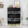 ALEXOUN Shoe Cabinet,Freestanding Shoe Cabinet with 2 Flip Drawers,with Metal Handles and Metal Legs,for Entryway,Hallway - 4 of 4