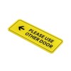 Unique Bargains Acrylic Self-Adhesive Business Please Use Other Door Left Arrow Sign - 3 of 4