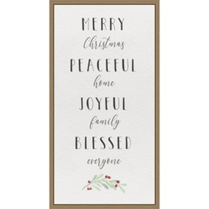 Amanti Art Cozy Christmas Panel I by Hartworks Studio Canvas Wall Art Print Framed 14-in. W x 27-in. H. - 1 of 4