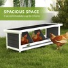 Skyzone Fir Wood Chicken Nesting Box for 3 Hens, Weatherproof Asphalt Roof, Gray - Coop Accessory - 3 of 4