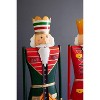 Painted Metal and Wood Nutcracker Figures – Set of Two Holiday Decor – by Kalalou - 3 of 3