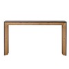 HDZNVF 59in Modern Wood Console Table, Entryway Table, Sofa Table, Rustic and Contemporary Design, Black and Natural - 4 of 4