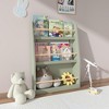 KWPZQEB Kids Bookshelf, Wooden 3 Tiers Book Shelf and Storage for Toys and Books, Wall Mount 3-Tier Book Shelf for Bedroom, Study, Living Room - 3 of 4