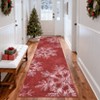 Christmas Rug Washable Rug with Non Slip TPR Rubber Backing, Xmas Holiday Snowflake Carpet - 4 of 4