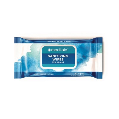 MediAid Sanitizing Wipes - 50ct