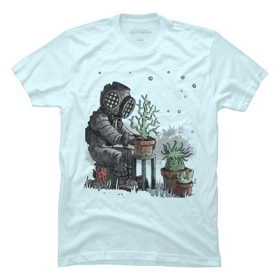 Men's Design By Humans Coral Garden By moisescudero T-Shirt