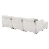 TiramisuBest 119*55" Modern Oversized L - shaped Sofa: Luxury 5 seat with Chaise, Light Gray, 2 Free Pillows for Living Room, Apartment & Office - 4 of 4
