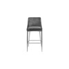 Meridian Furniture,Karina Grey Velvet Stool, Set of 2 - 3 of 4