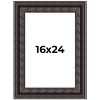 PosterPalooza | 3.5" Wide Ornate Black Picture Frame - UV Acrylic, Foam Board Backing, Hanging Hardware - 2 of 4