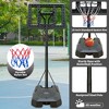 BestParts 6.5ft-10ft Adjustable Basketball Hoop with 44" Backboard & Wheels - Black - 3 of 4