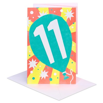 Carlton Cards 11th Birthday Card for Kids' Awesome Eleven