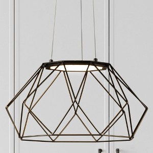 Urban Ambiance Luxury Minimalist Indoor Pendant,  9-5/16''H x 17-15/16"W x 17-15/16''D,  Matte Black Finish, UHP4581 - 1 of 4