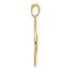 Black Bow Jewelry 14k Yellow Gold 22mm Sun, Moon and Stars Circle Pendant - 2 of 4