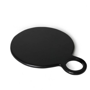 SEVOBAL Serving Platters Oval Mango Wood Cheese Board, Elegant Serving Platter for Stylish Entertaining, Family Party, Black, 14.96"*11.81"*0.59" - 1 of 4