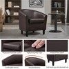 Yaheetech Set of 2 Faux Leather Club Chair, Contemporary Style for Living Room, Bedroom, Reception Room - 4 of 4
