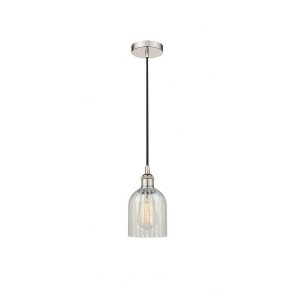 Caledonia - 1 Light Cord Hung Mini Pendant In Industrial Style-9.75 Inches Tall and 5 Inches Wide - 1 of 1