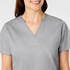 Wink WonderWORK Women's Mock Wrap Scrub Top - 4 of 4