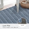 Modern Braided Printed Runner Rug – Stain-Resistant, Non-Slip Low Pile Carpet for Kitchen, Hallway, Entryway - 4 of 4