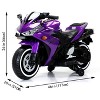 YOOCOZZ Kids Motorcycle - Ride-On Toy with Training Wheels/Manual Throttle/Hand Drive/Lighting Wheels, 3-6 Years - 4 of 4
