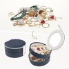 Unique Bargains PU Leather 2 Layer Storage Holder Jewelry Box for Women Girls Birthday Gifts - 2 of 4