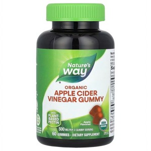 Nature's Way Organic Apple Cider Vinegar 500mg Gummies, 60 Ct - 1 of 3