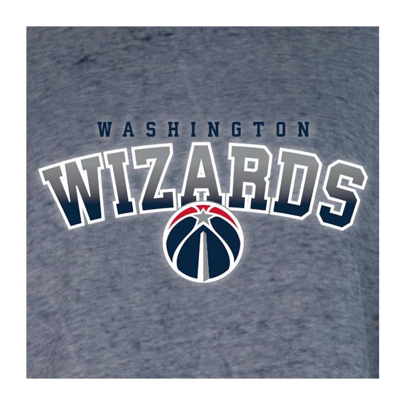 NBA Washington Wizards Women&#39;s Ombre Arch Print Burnout Crew Neck Fleece Sweatshirt, 4 of 5