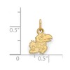 Black Bow Jewelry 14k Yellow Gold Kansas Jayhawks NCAA Extra Small Pendant - 2 of 3