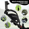 Probe Hues 3-Wheel Golf Push Cart with Brake, Easy Fold Design - 2 of 3