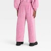 Toddler Girls' Velour Wide Leg Pants - Cat & Jack™ - 2 of 3